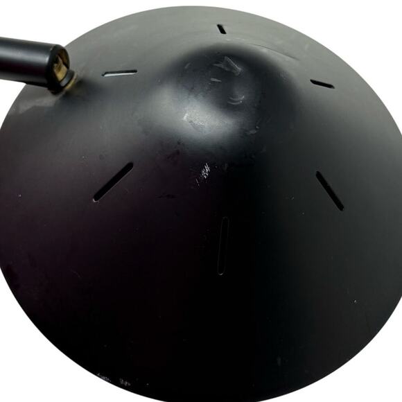 American Lighting Metal & Light Wood Gooseneck Lamp MCM Retro Modern - Picture 6 of 6